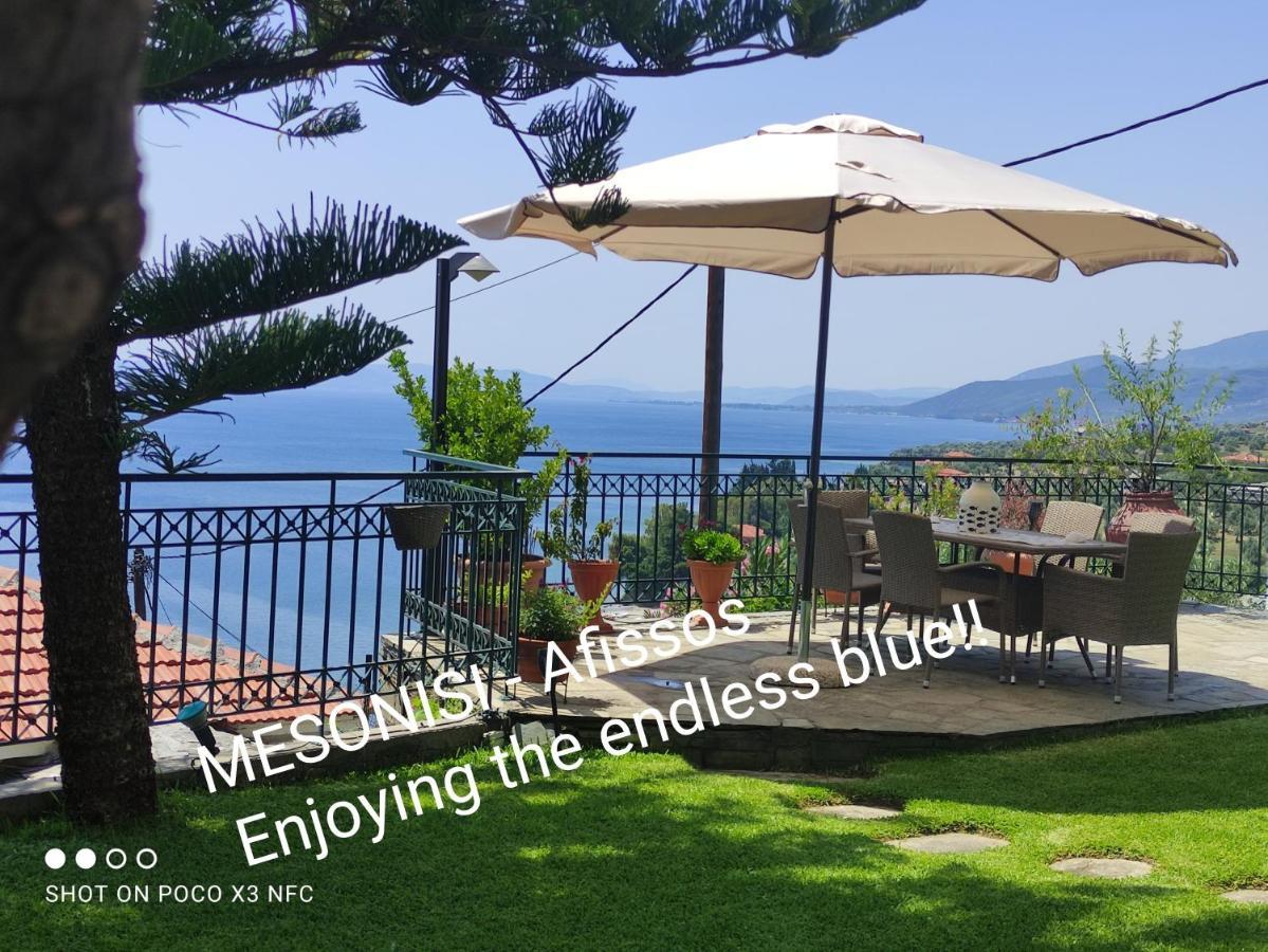 Villa Mesonisi Με Υπέροχη Θέα Στον Παγασητικό!! Áfissos Habitación foto